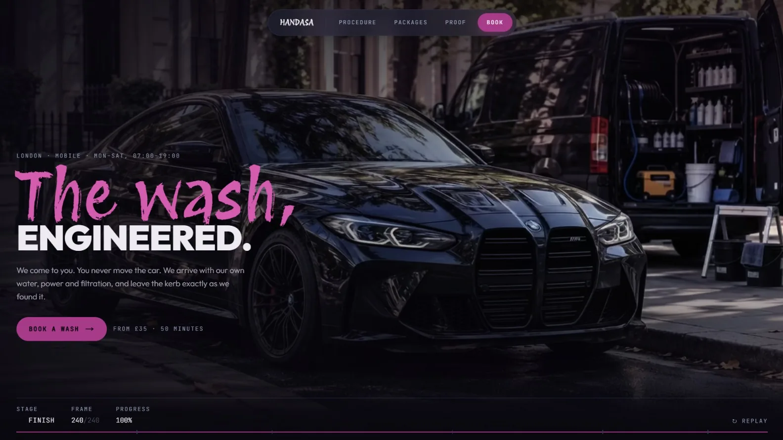 El Mohandes — Mobile Car Wash Website