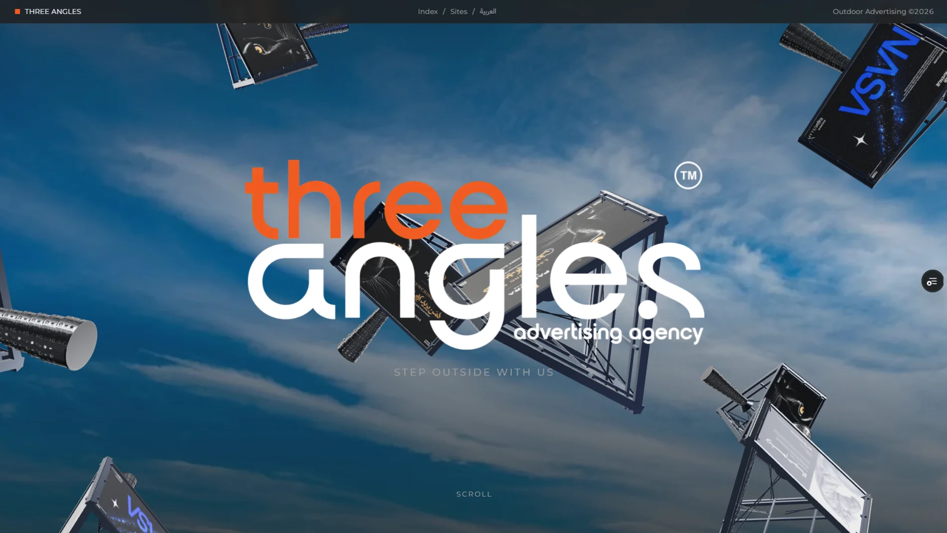 Three Angles — Outdoor Advertising Website